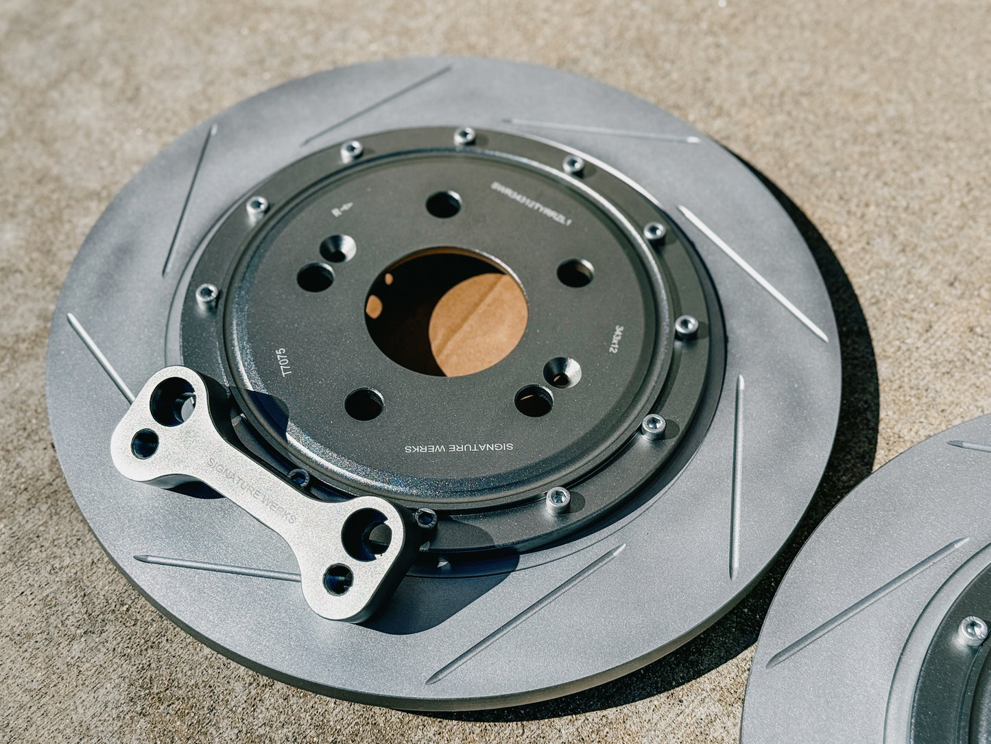 Signature Werks 2-piece 343X12 Rotors Larger Rear Pair For TYPE R FK8/FL5 REAR
