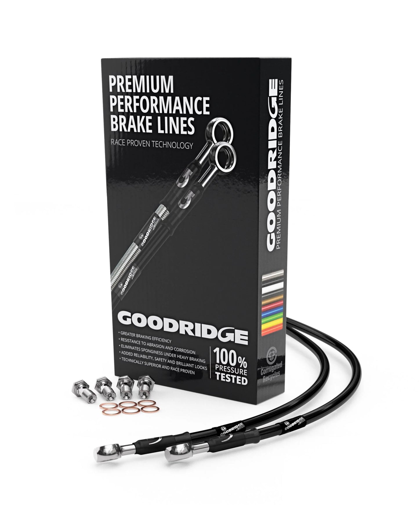 Goodridge G-Stop Stainless Steel Brake Line Set